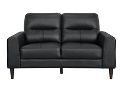 Lewes Black Loveseat - Ornate Home