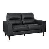 Lewes Black Loveseat - Ornate Home