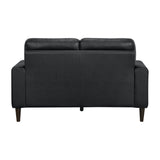 Lewes Black Loveseat - Ornate Home