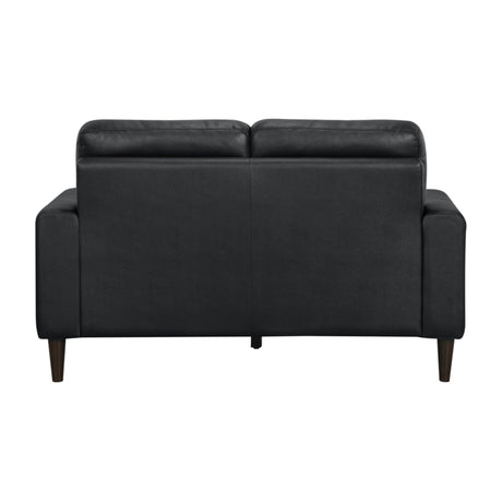Lewes Black Loveseat - Ornate Home