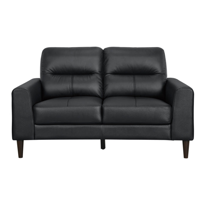 Lewes Black Loveseat - Ornate Home