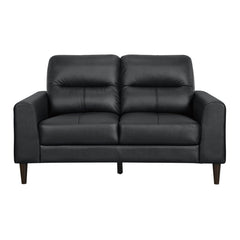 Lewes Black Loveseat - Ornate Home
