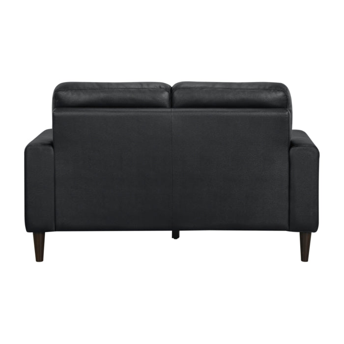 Lewes Black Loveseat - Ornate Home