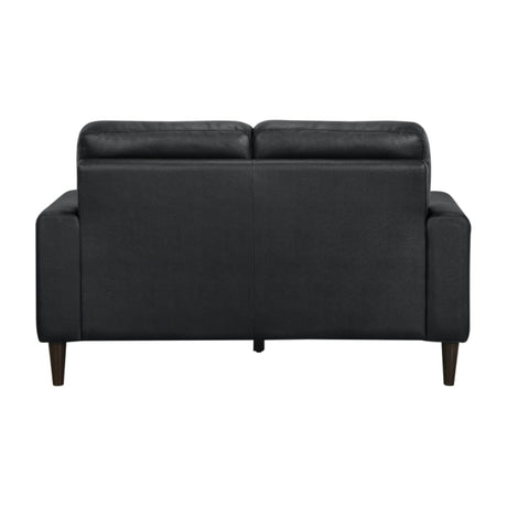 Lewes Black Loveseat - Ornate Home