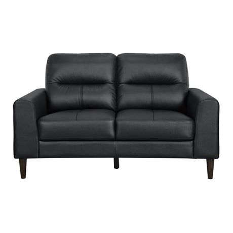 Lewes Black Sofa & Loveseat - Ornate Home