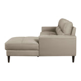 Lewes Latte 2-Piece Sectional with Right Chaise - Ornate Home