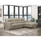 Lewes Latte 2-Piece Sectional with Right Chaise - Ornate Home