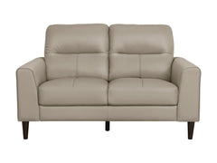 Lewes Latte Loveseat - Ornate Home