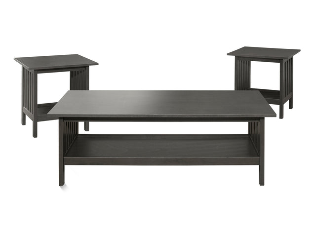 Lewiston Antique Gray 3-Piece Pack Occasional Set - Ornate Home