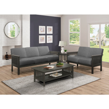 Lewiston Gray Loveseat - Ornate Home