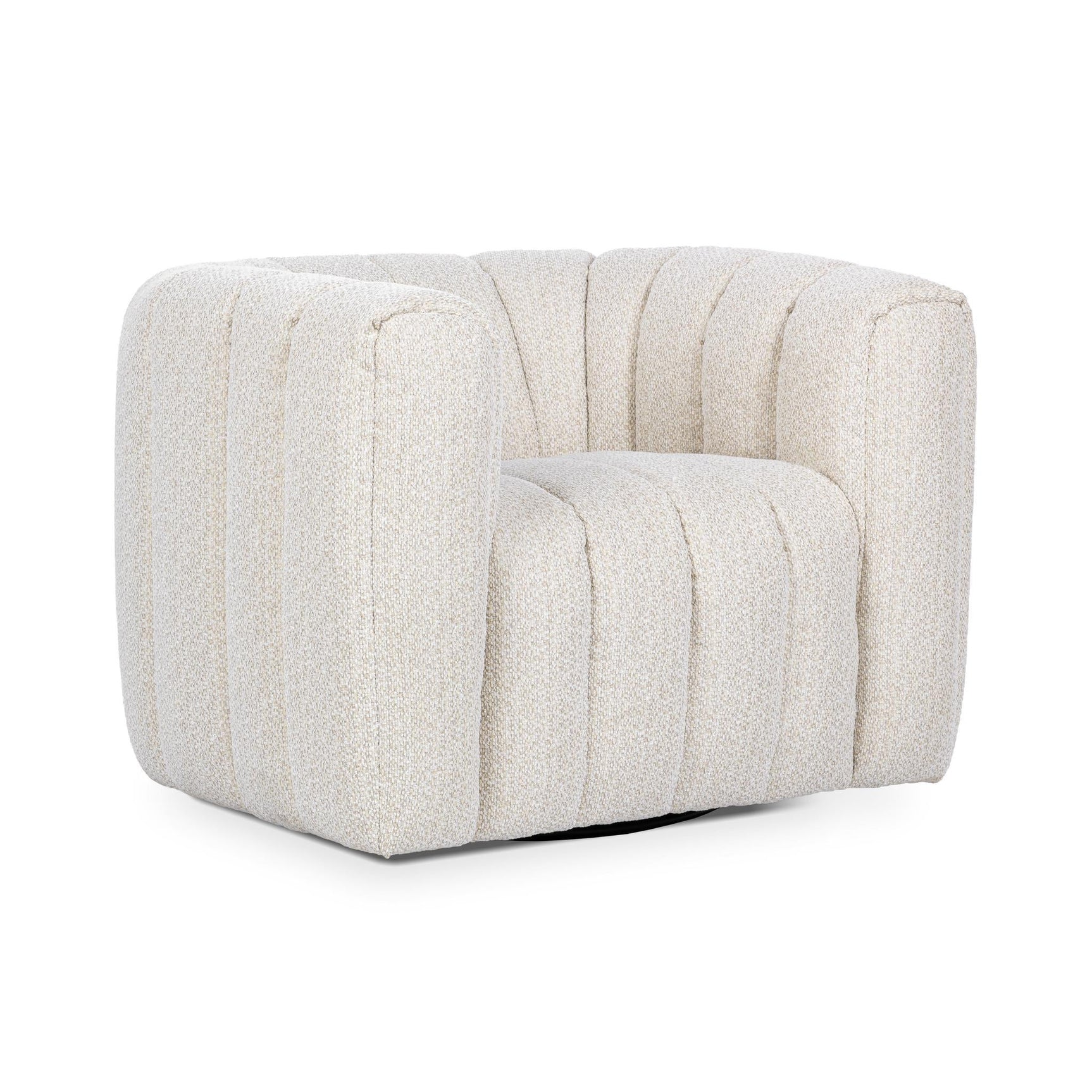 Lexa Cream Swivel Chair - Ornate Home