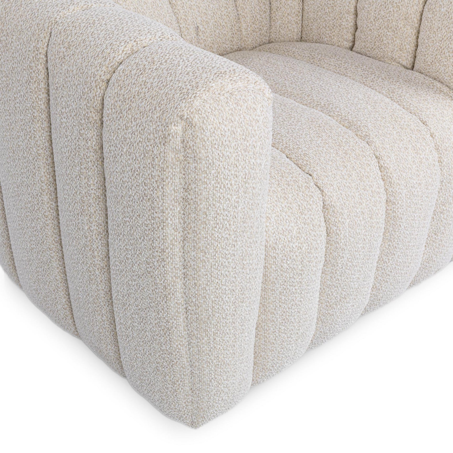 Lexa Cream Swivel Chair - Ornate Home