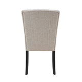 Lexi Beige Tufted Fabric Side Chair (Set of 2) - Ornate Home