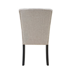 Lexi Beige Tufted Fabric Side Chair (Set of 2) - Ornate Home