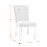 Lexi Beige Tufted Fabric Side Chair (Set of 2) - Ornate Home