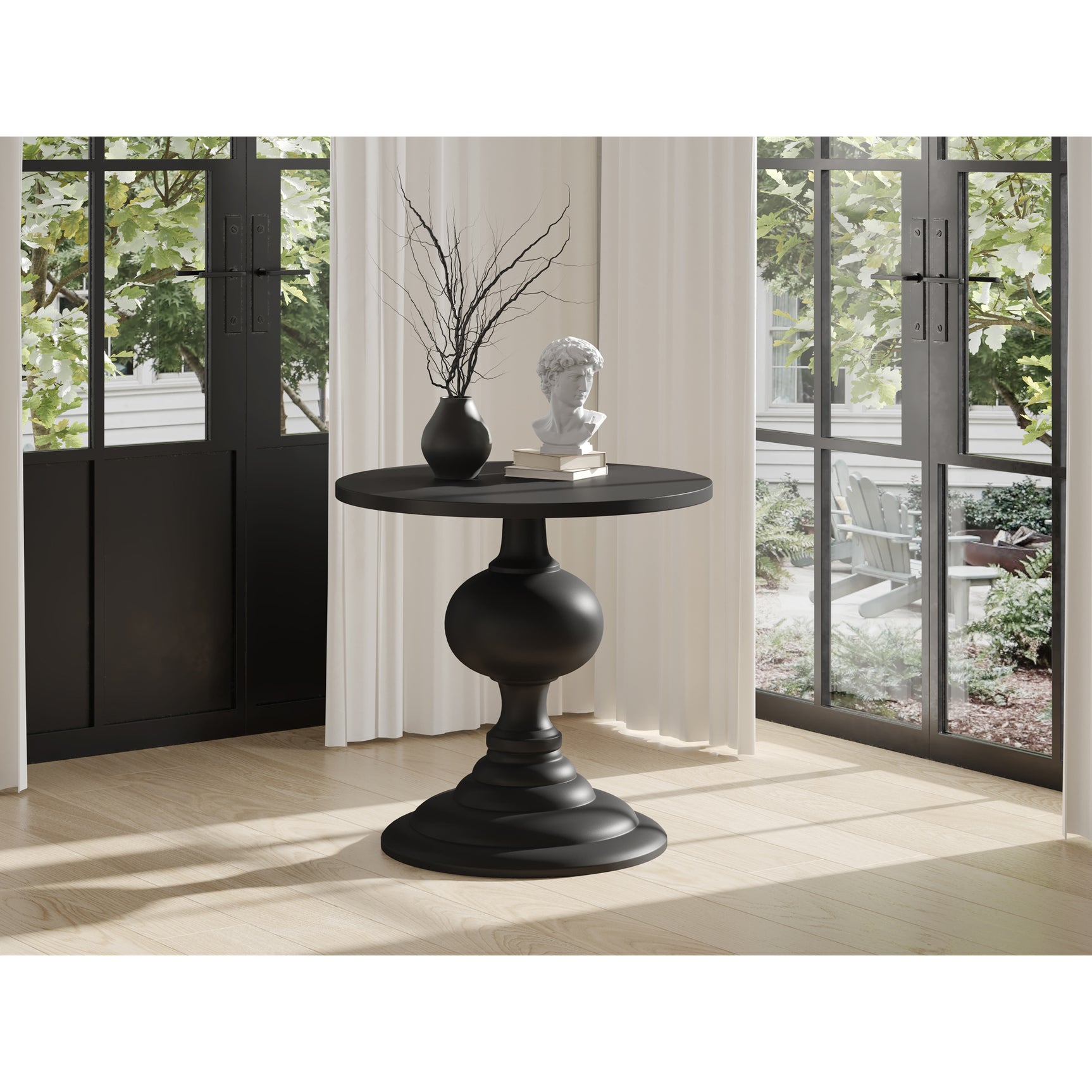 Lexie Black Dining Table - Ornate Home