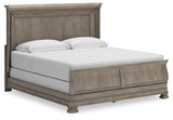 Lexorne California King Sleigh Bedroom Set with Dresser and Mirror - Ornate Home