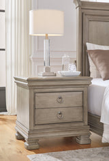 Lexorne Gray Nightstand - Ornate Home