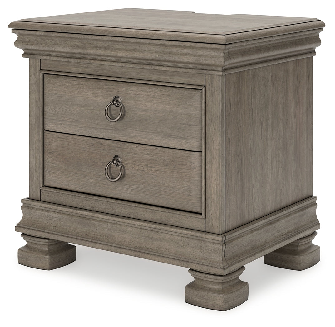 Lexorne Gray Nightstand - Ornate Home