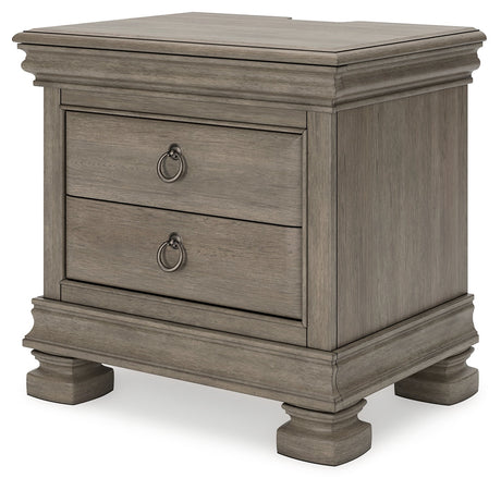 Lexorne Gray Nightstand - Ornate Home