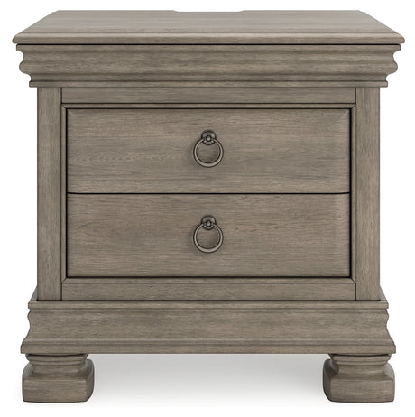 Lexorne Gray Nightstand - Ornate Home