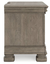 Lexorne Gray Nightstand - Ornate Home