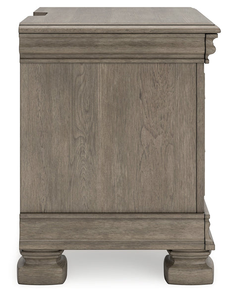 Lexorne Gray Nightstand - Ornate Home