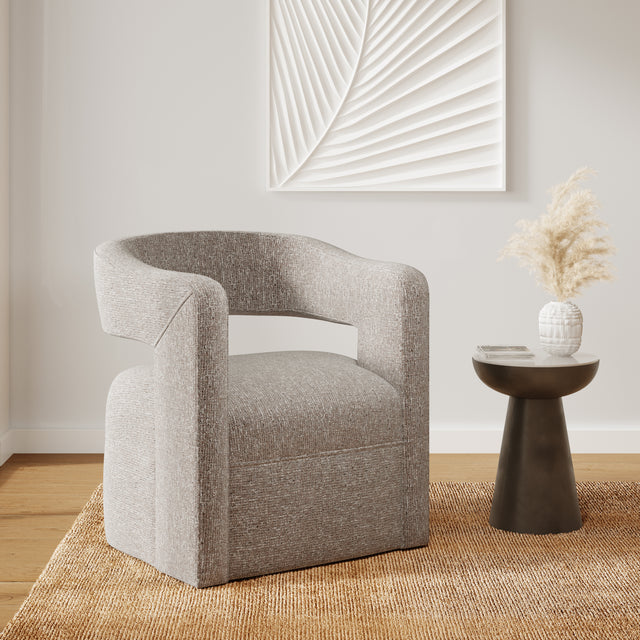Lexy Choco Swivel Accent Chair - Ornate Home