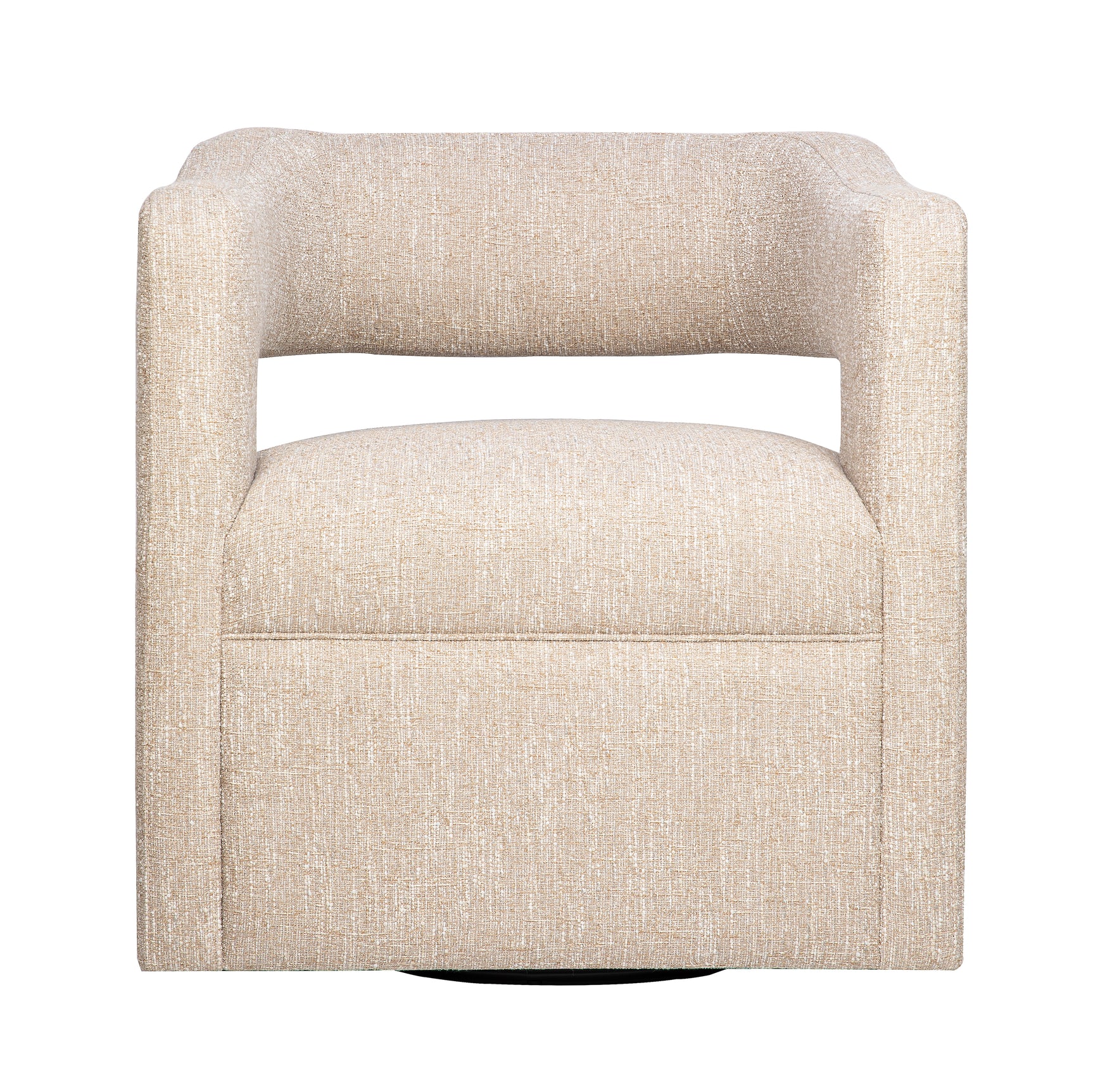 Lexy Natural Swivel Accent Chair - Ornate Home