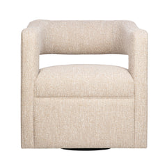 Lexy Natural Swivel Accent Chair - Ornate Home