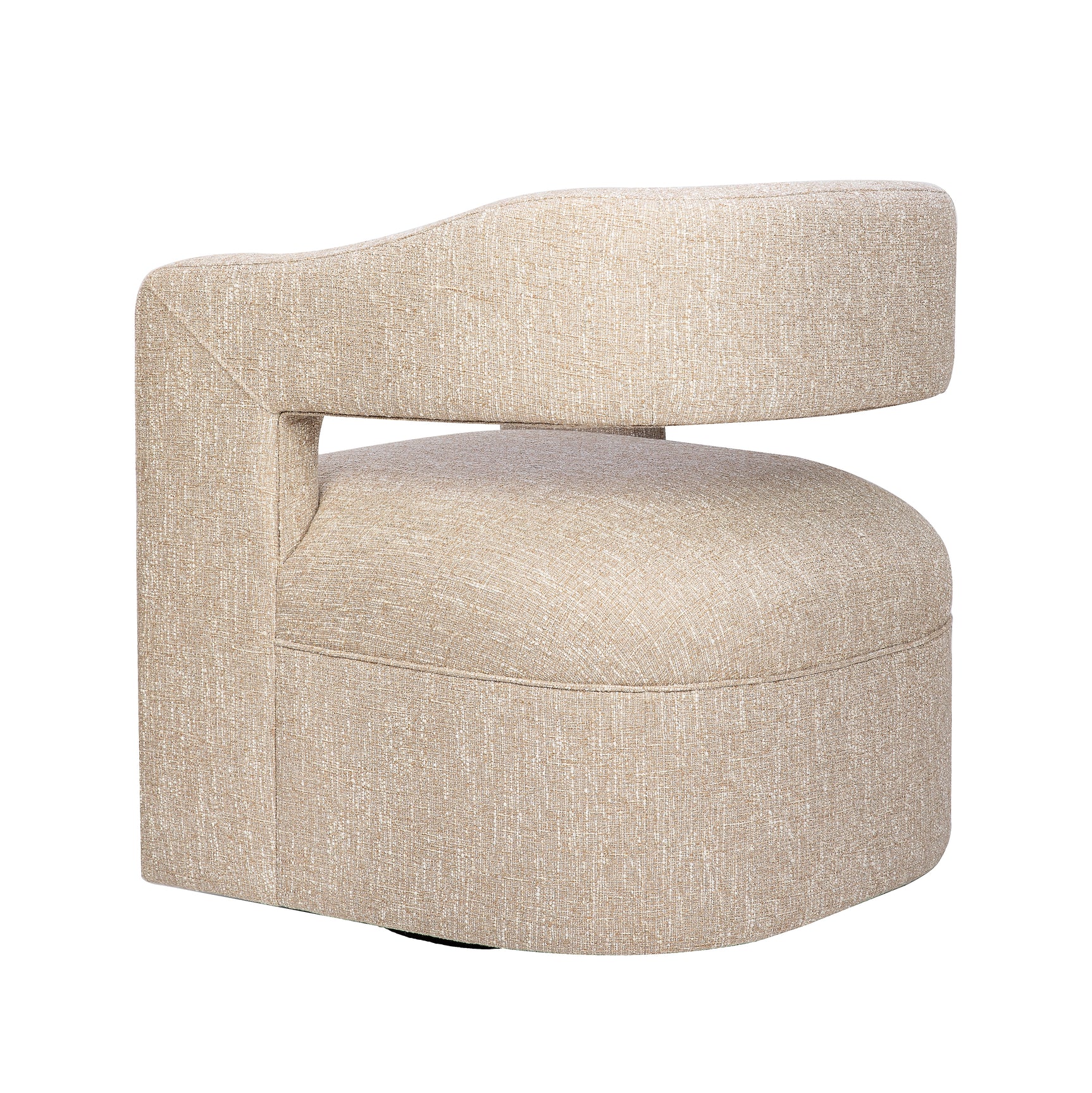 Lexy Natural Swivel Accent Chair - Ornate Home