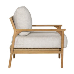 Lexy Taupe/Natural Outdoor Chair - Ornate Home