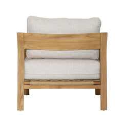 Lexy Taupe/Natural Outdoor Chair - Ornate Home