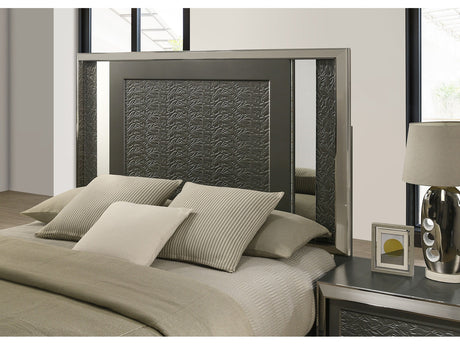 Leyland Dark Gray Eastern King Bed - Ornate Home