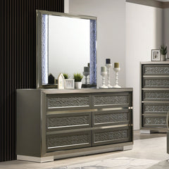Leyland Dark Gray Mirror - Ornate Home