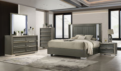 Leyland Dark Gray Nightstand - Ornate Home