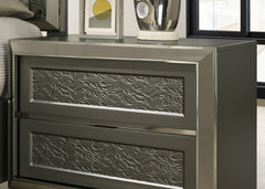 Leyland Dark Gray Nightstand - Ornate Home