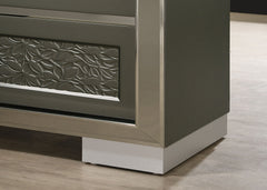 Leyland Dark Gray Nightstand - Ornate Home