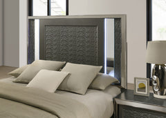 Leyland Dark Gray Queen 4 Piece Bedroom Set - Ornate Home