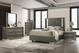 Leyland Dark Gray Queen Bed - Ornate Home