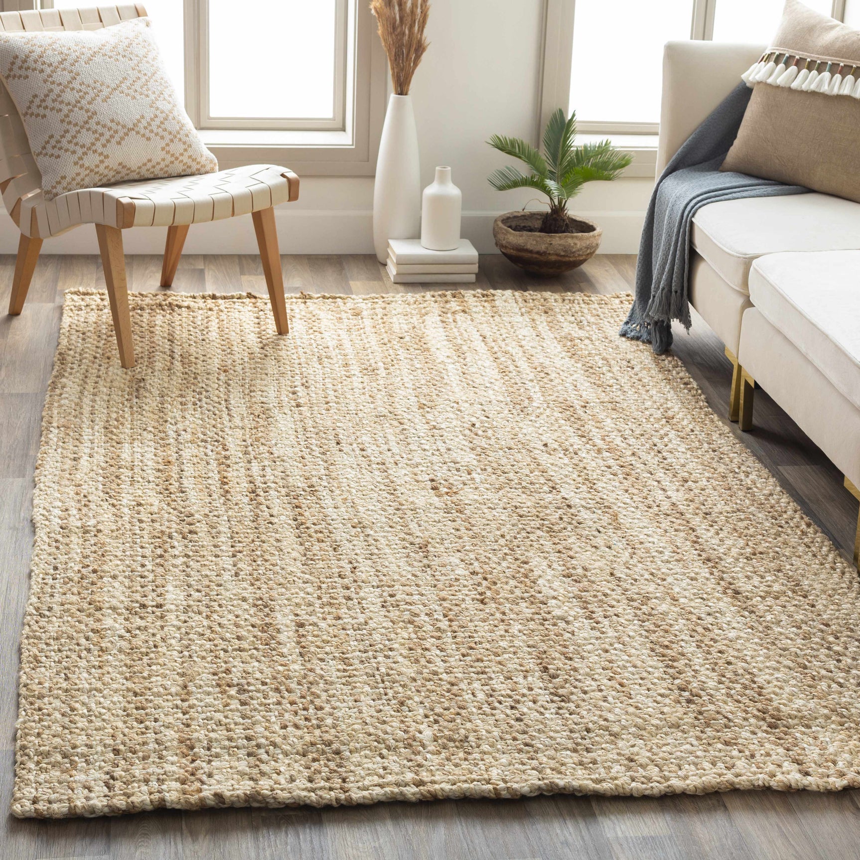 Leyton Natural Jute Rug - Clearance - Ornate Home