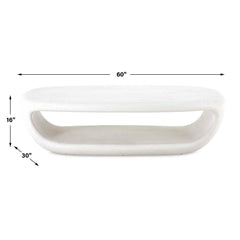 Leyton White Outdoor Coffee Table - Ornate Home