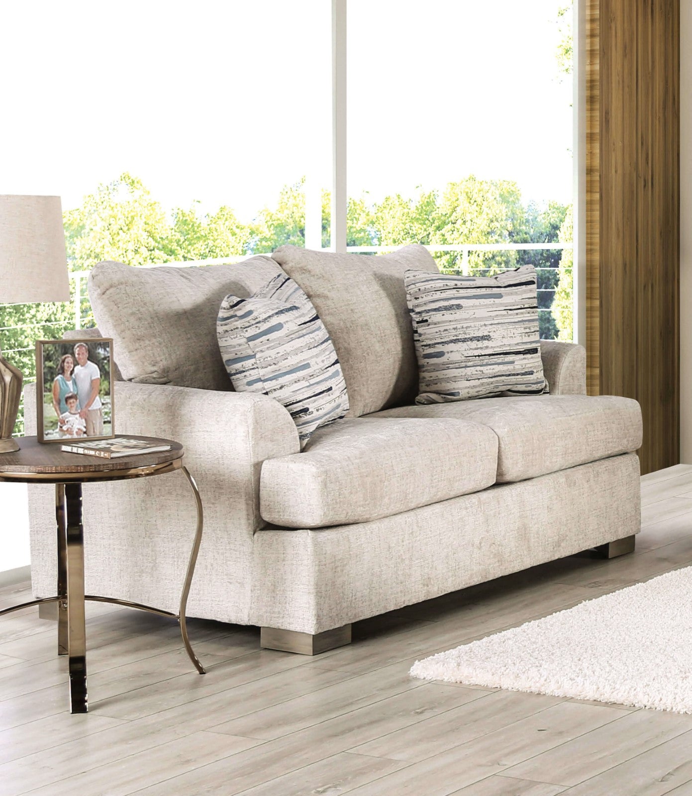 Leytonstone Cream Sofa & Loveseat - Ornate Home