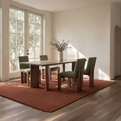 Lia Dark Brown Dining Table - Ornate Home