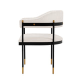 Lia Dining Armchair in Cream - Ornate Home