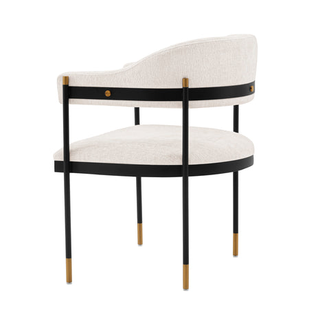 Lia Dining Armchair in Cream - Ornate Home