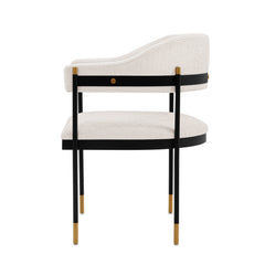 Lia Dining Armchair in Cream (Set of 2) - Ornate Home