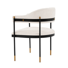 Lia Dining Armchair in Cream (Set of 2) - Ornate Home