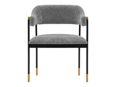 Lia Dining Armchair in Grey - Ornate Home