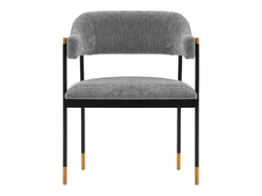 Lia Dining Armchair in Grey - Ornate Home